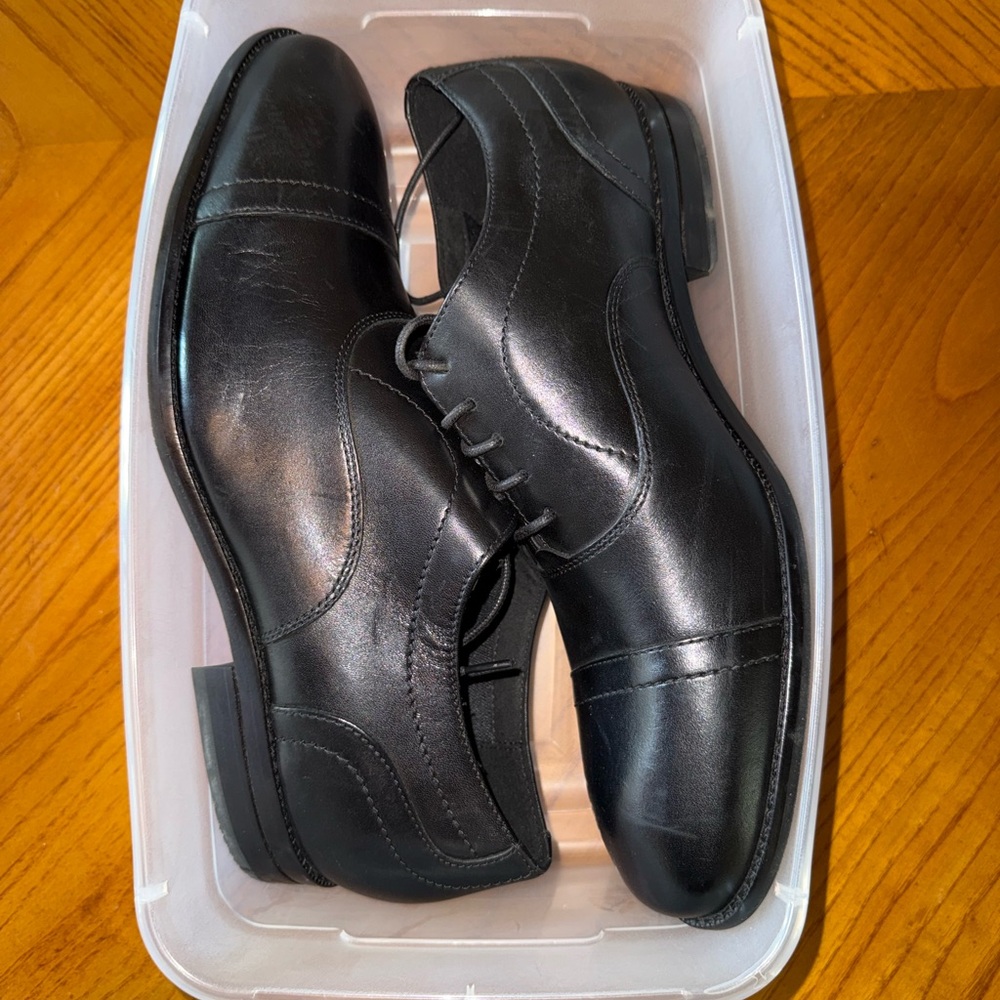 Cole Haan Grand 360 Black Cap Toe Oxford Dress Shoes | Men’s 9W